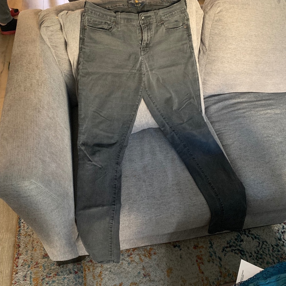 Gray/black jeans